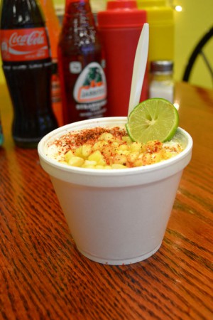 Vaso con elote